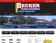 Tablet Screenshot of beckerautos.com